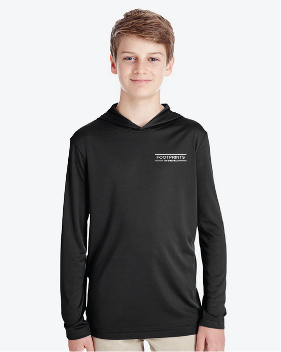 Footprints Hooded Performance Tee