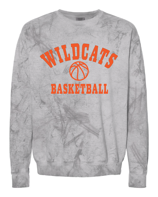 Wildcats Basketball Colorblast Crewneck