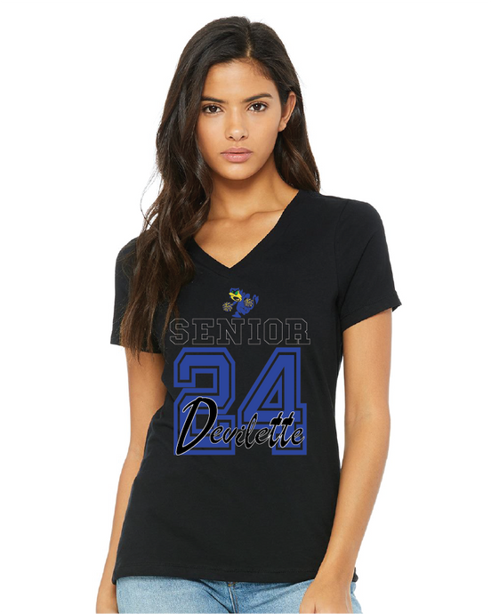 Devilettes Women's V Neck Tee