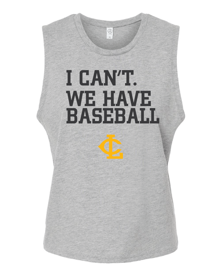 I Can't. We have baseball. Lightning Cropped Tank