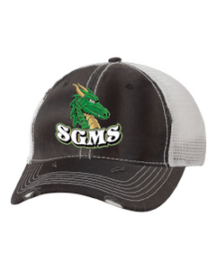SGMS Distressed Trucker Hat