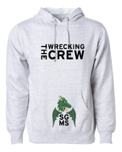 SGMS Pocket Print Hooded Sweatshirt