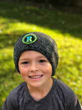Load image into Gallery viewer, Elementary school boy in Rockland patch hat