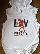 Load image into Gallery viewer, Youth Wildcats Sleeveless Performance Hoodie - White